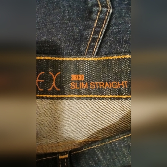 Urban Pipeline men's 36×30 max flex slim straight leg blue jeans denim - Picture 6 of 7